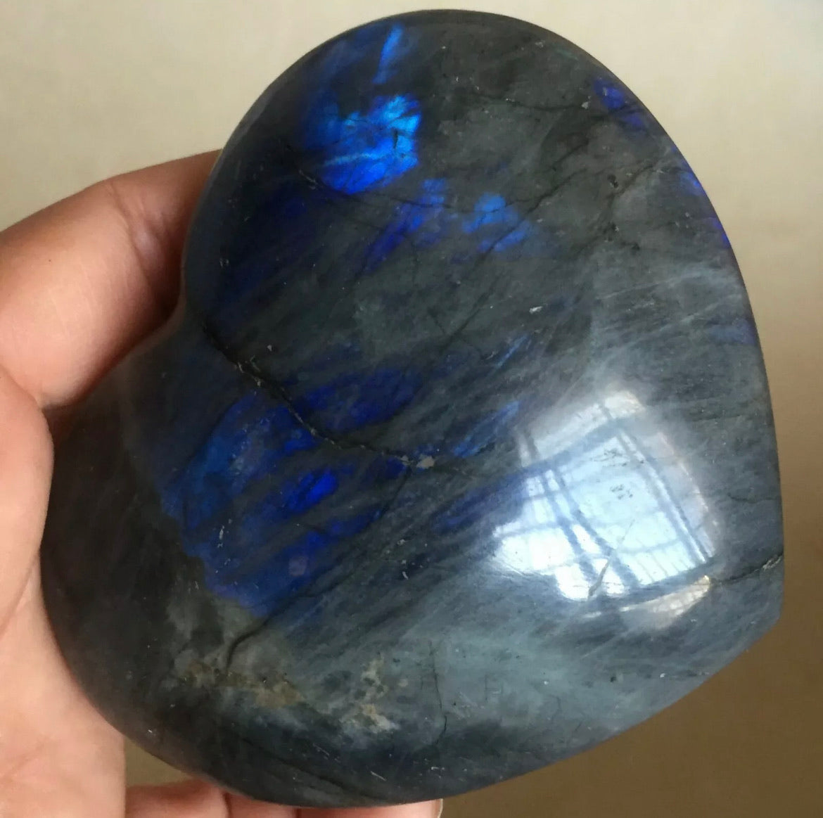 Natural Labradorite Heart Shaped gemstone