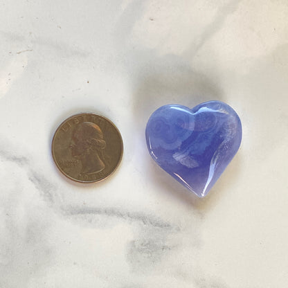 Blue Lace Agate Hearts