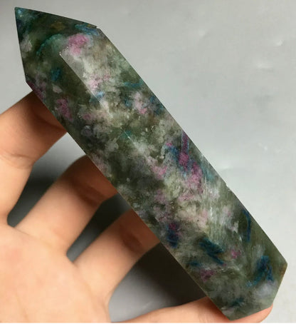 Natural Ruby zoisite wand Tower Obelisk