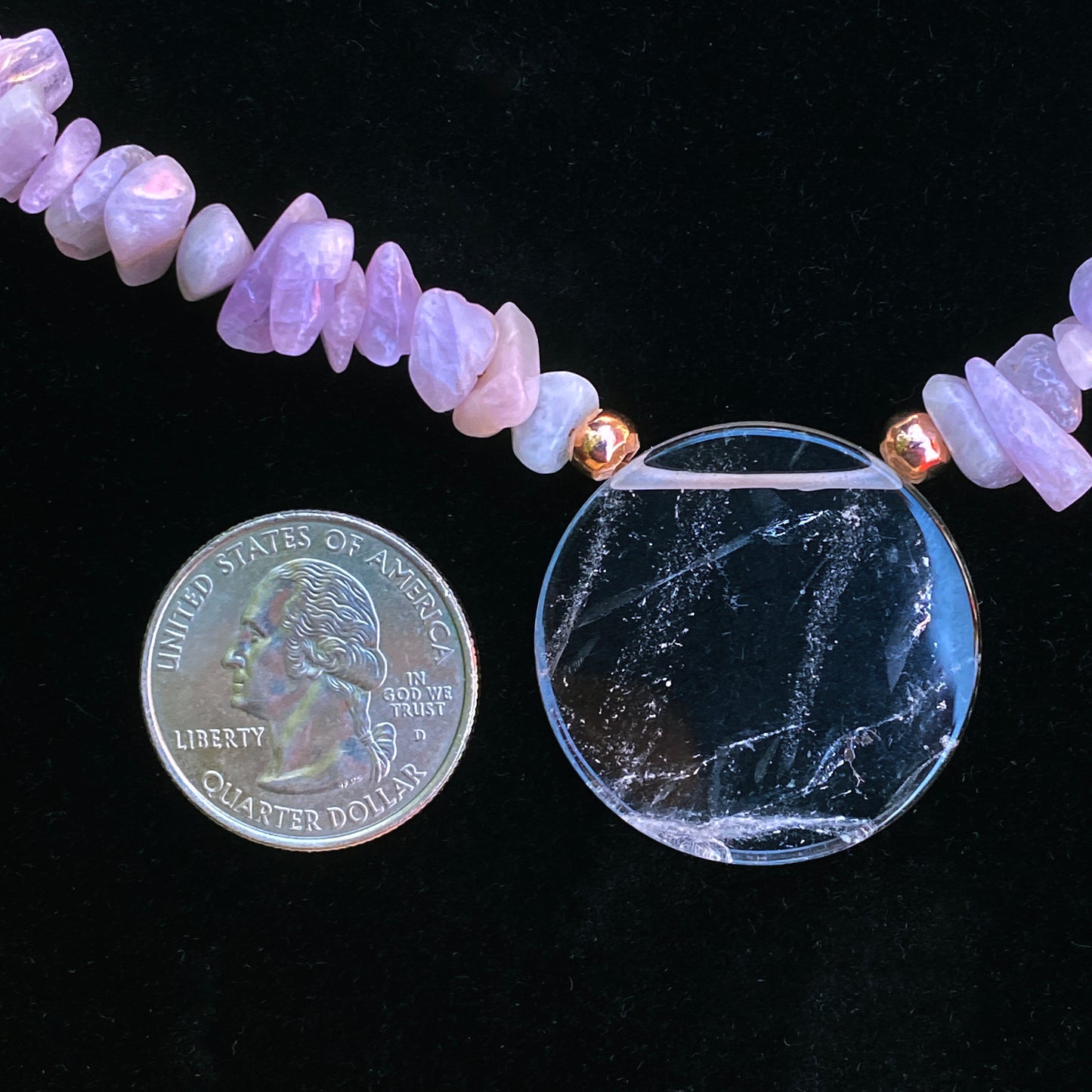 Kunzite and Quartz Necklace