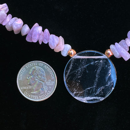 Kunzite and Quartz Necklace