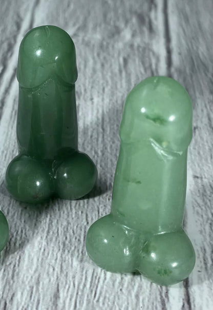 Natural Green Aventurine Penis Figurine