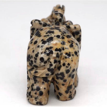 Dalmatian Jasper Elephant-Medium