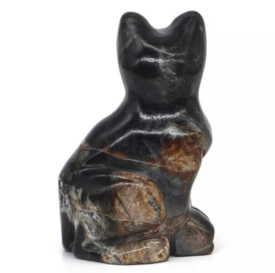 Natural Picasso Jasper gemstone Cat