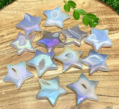 Angel Aura Genuine Agate Stars