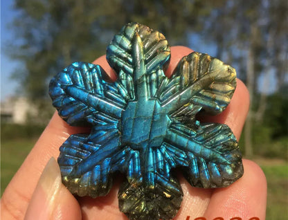 Natural Labradorite Snowflake