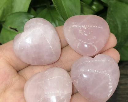 Natural Rose Quartz Heart