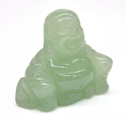 Natural Green Aventurine Laughing Buddha