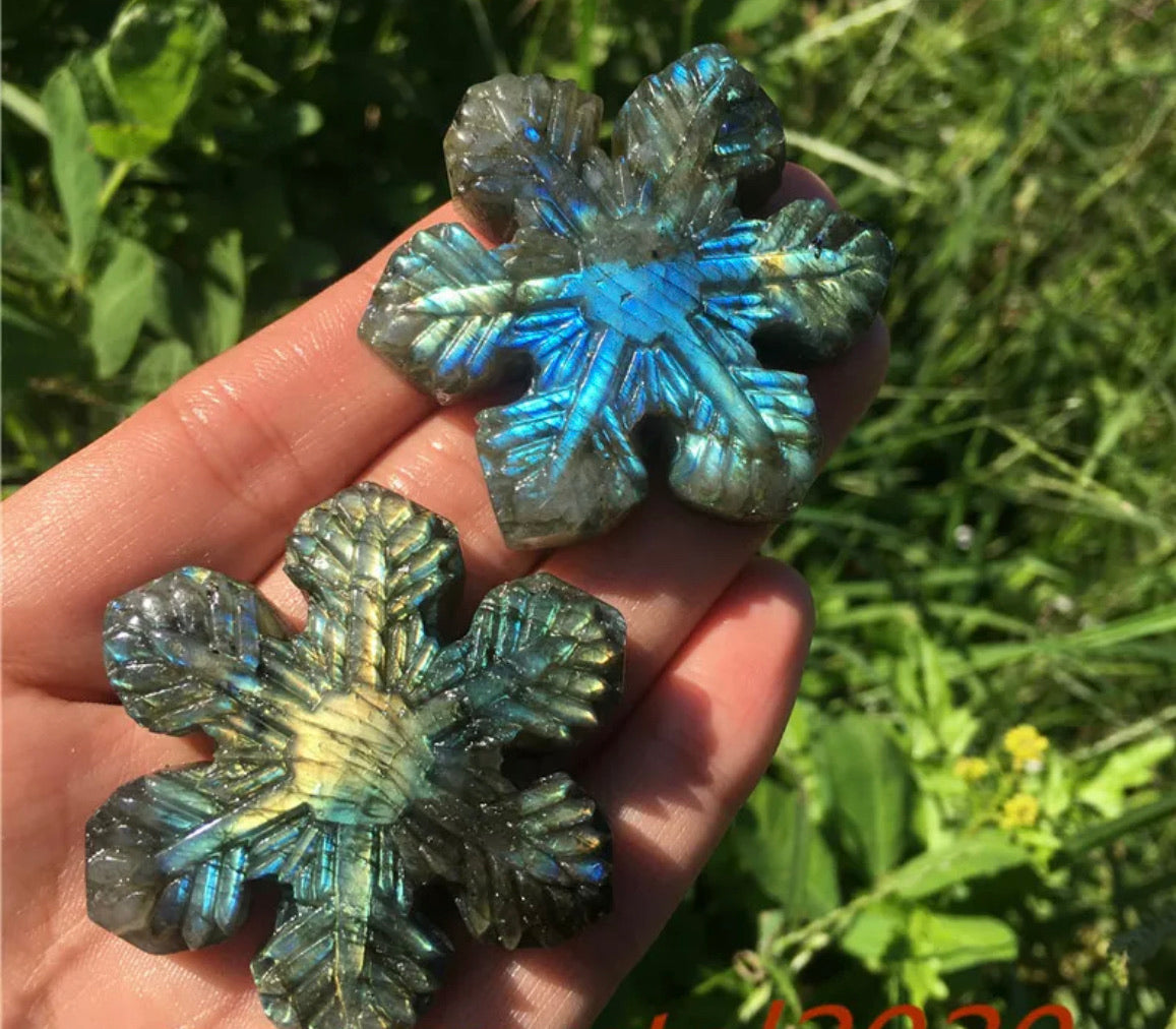 Natural Labradorite Snowflake