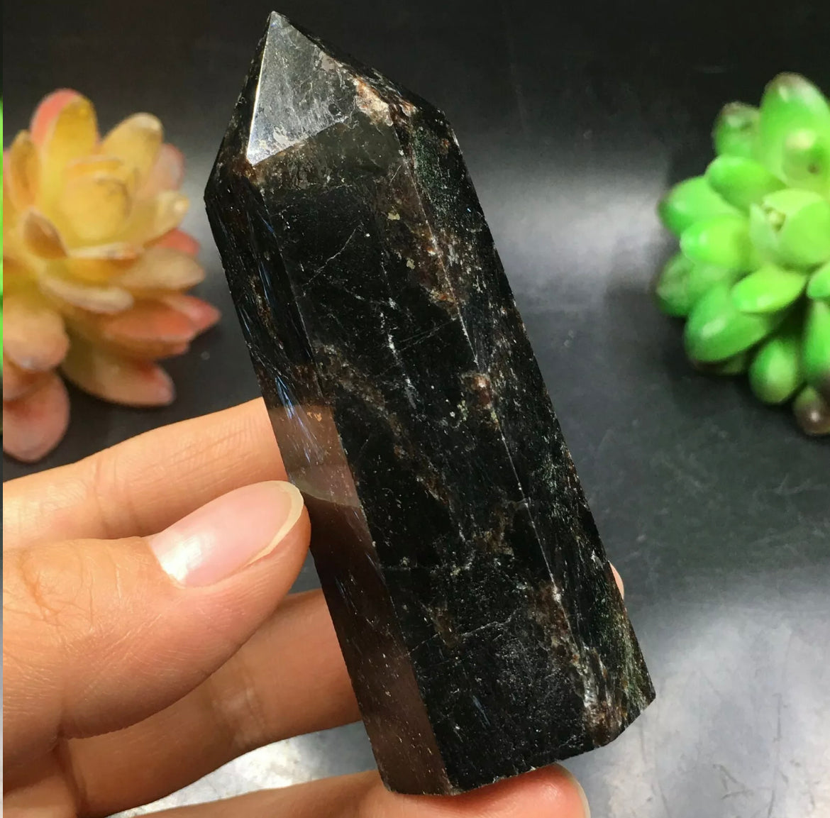 Natural Astrophyllite Crystal Wand