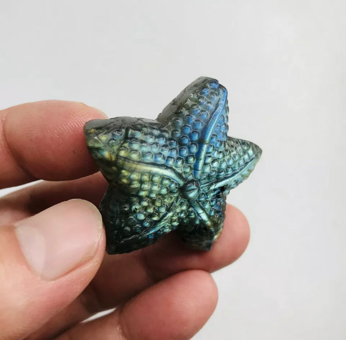 Natural Labradorite Starfish Crystal