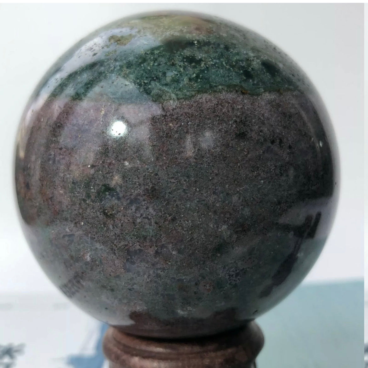 Natural Ocean Jasper Sphere