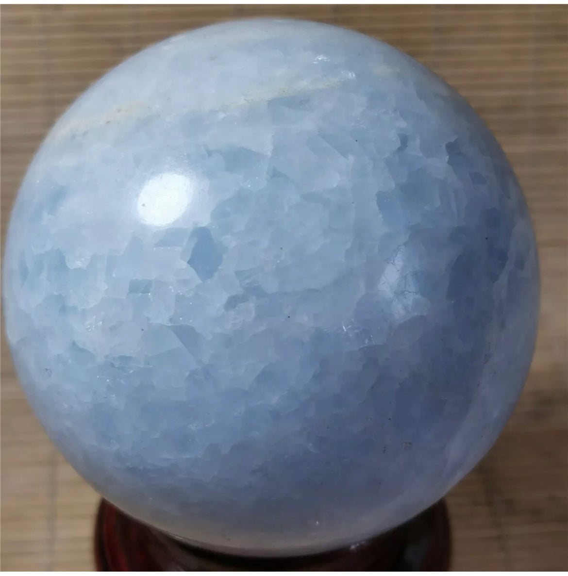 Natural Blue Calcite Gemstone Crystal Sphere