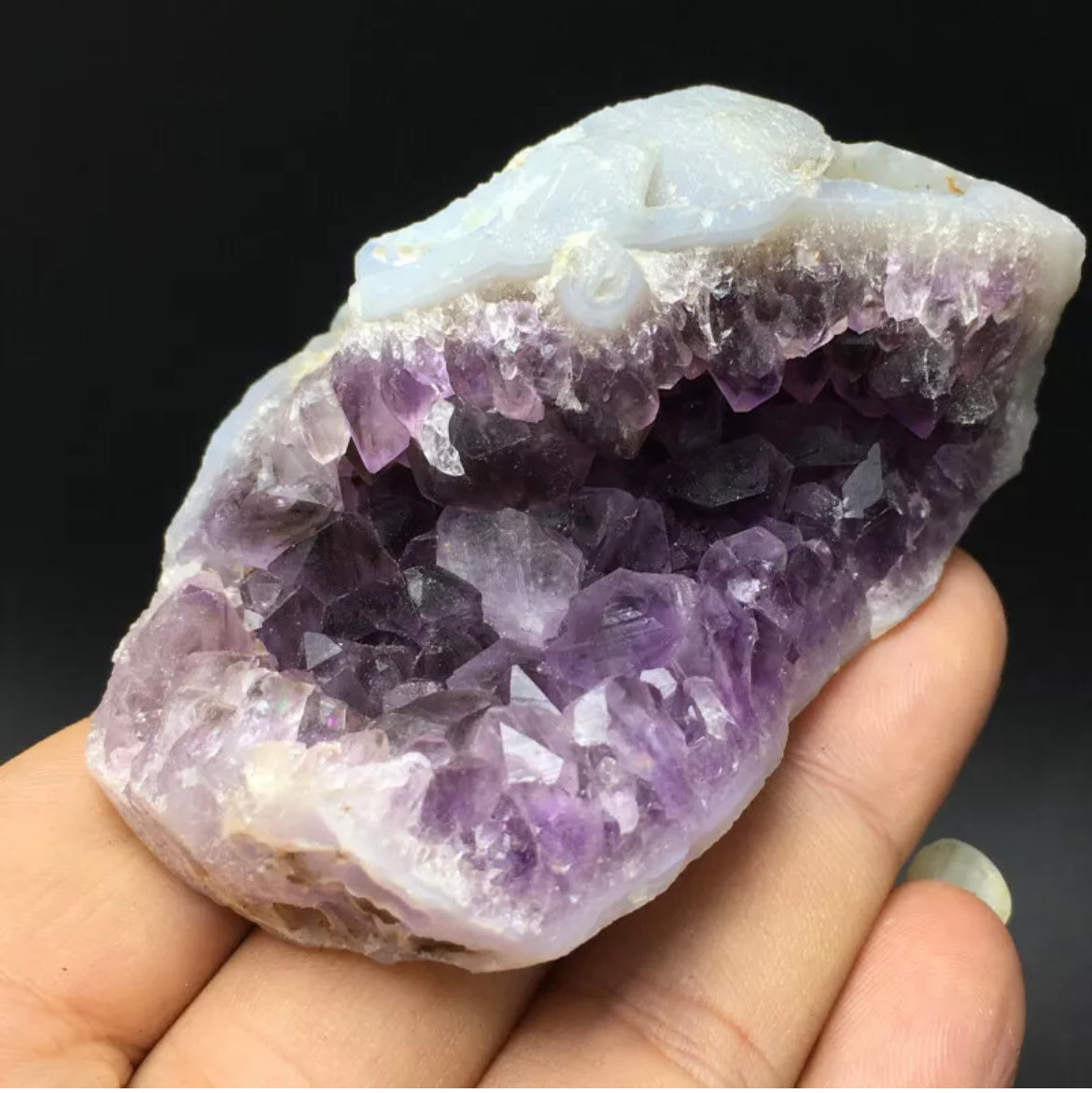 Natural Brazil amethyst Crystal cluster