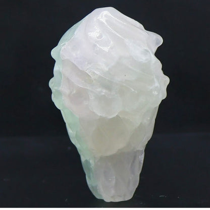 Natural Crystal Fluorite Ice Cream Cone Figurine