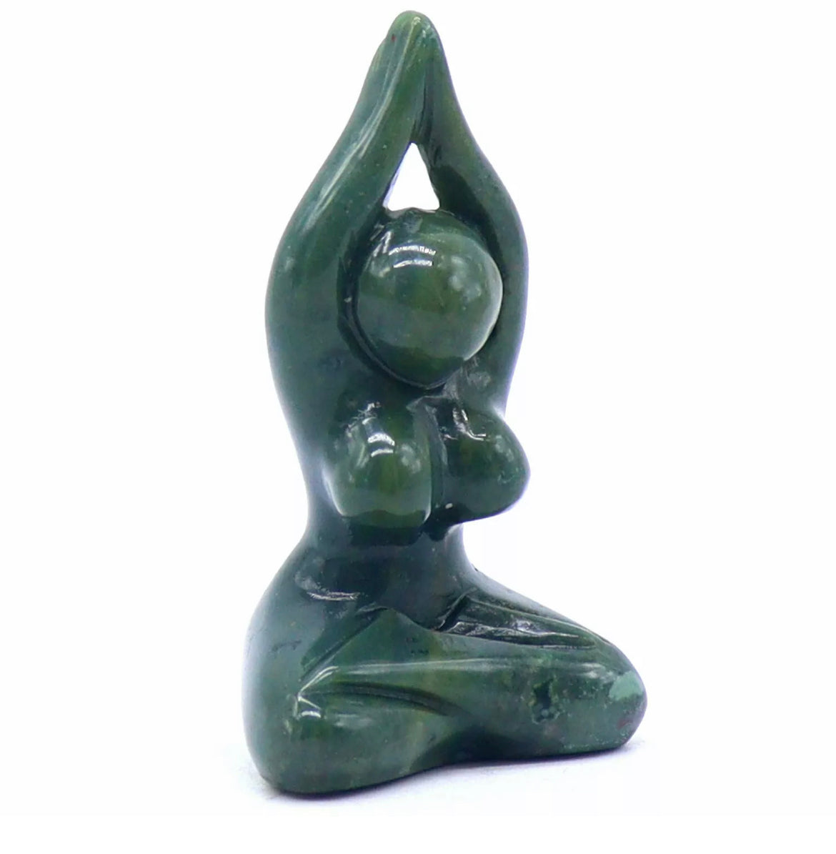 Natural Seaweed Agate Yoga pose Woman