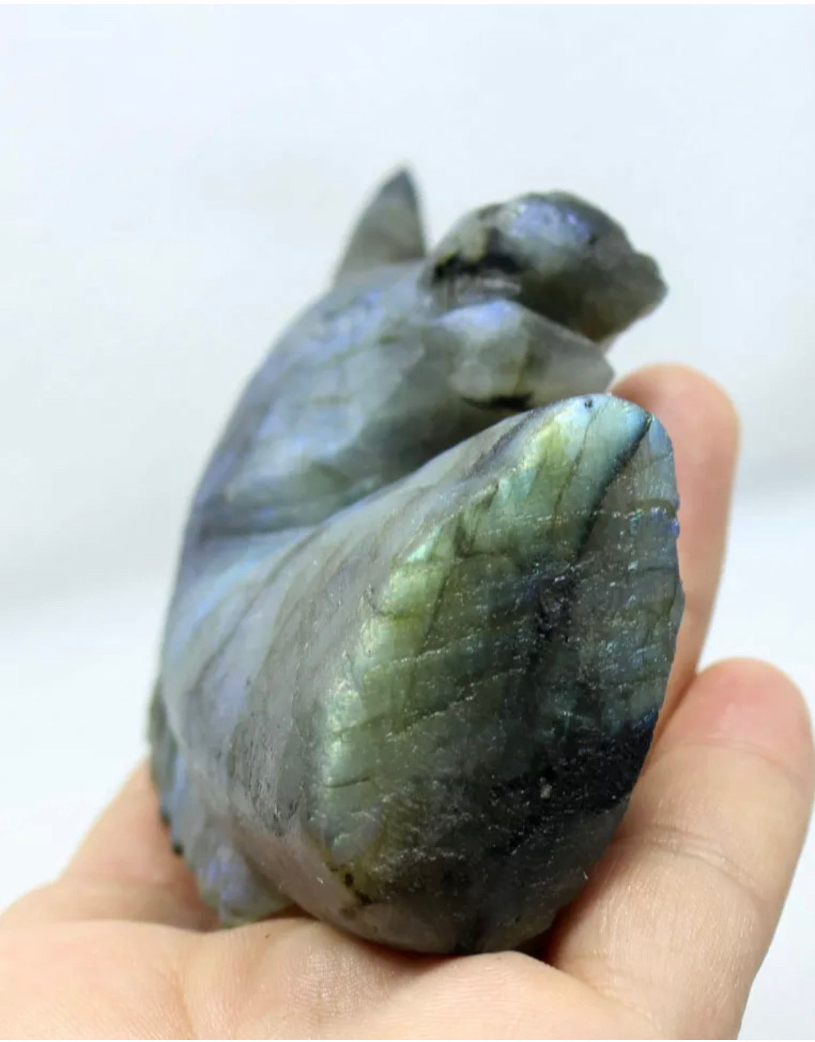 Natural labradorite carved unicorn