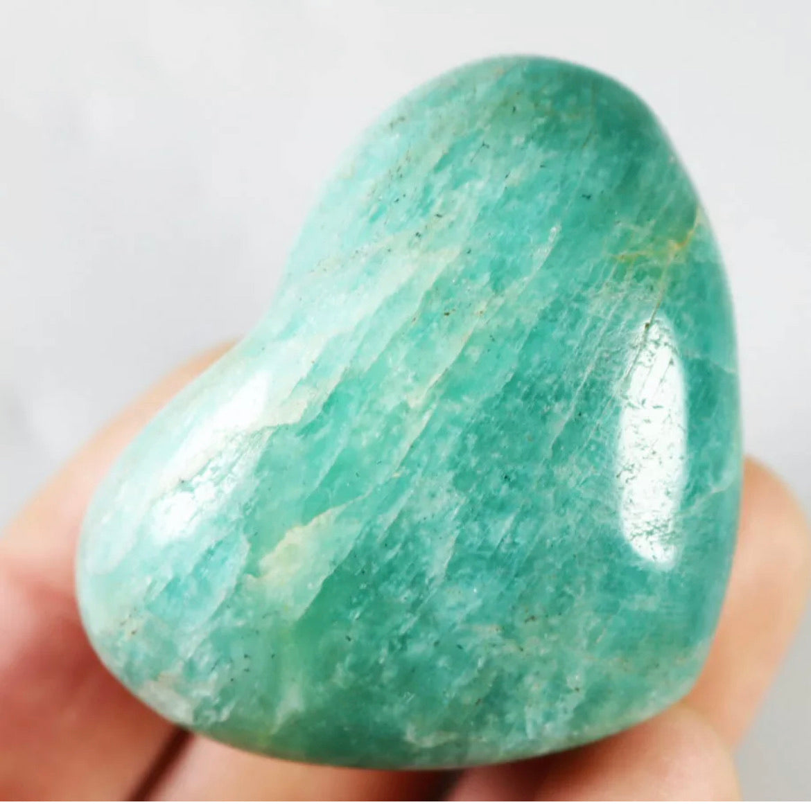 Amazing Unique Natural Amazonite Stone  Heart