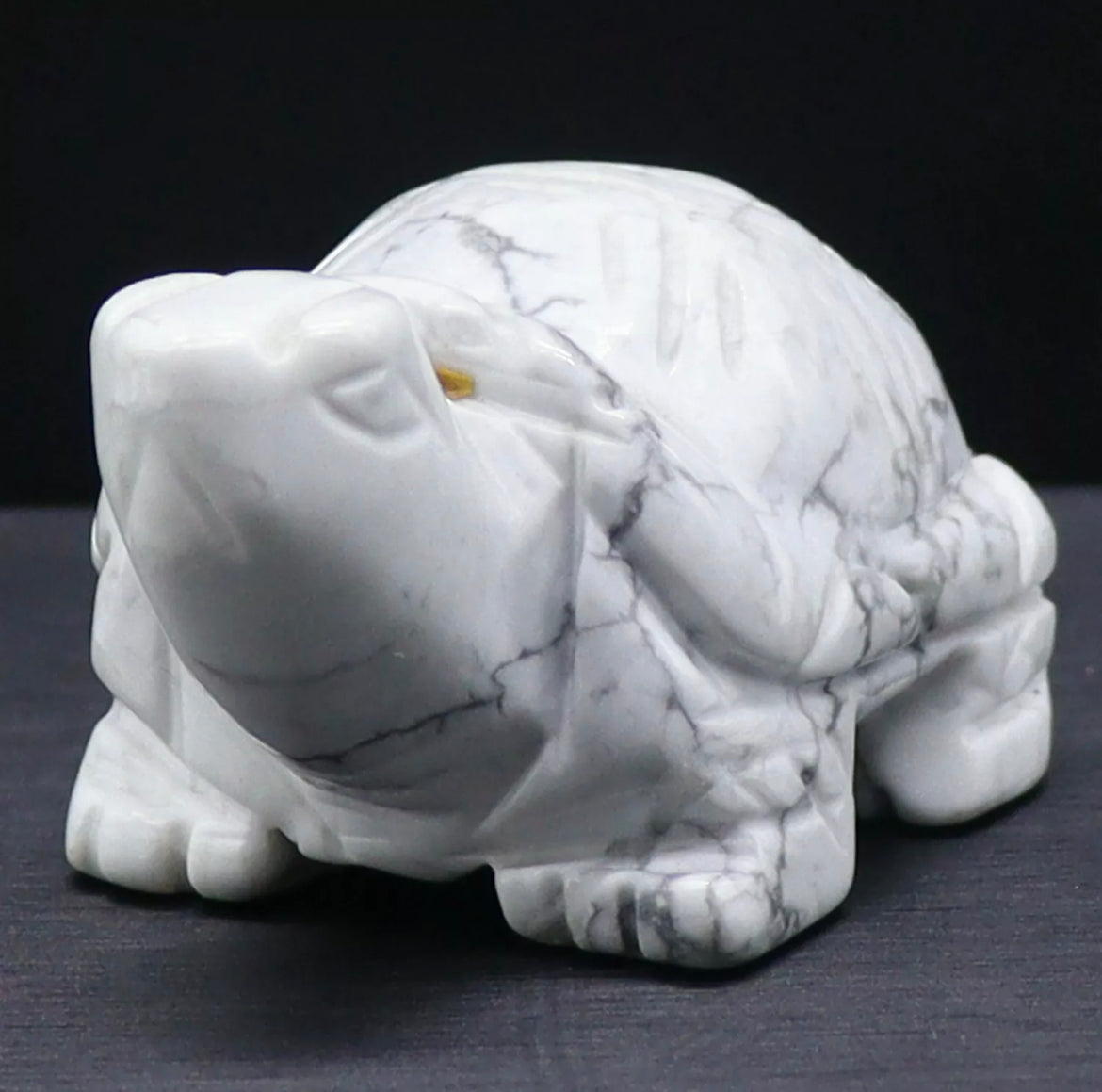 Natural White Turquoise Turtle Figurine