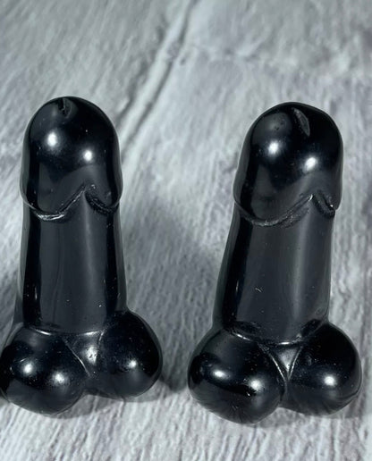 Natural Black Obsidian Penis