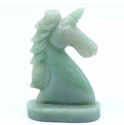 Natural Green Aventurine Unicorn