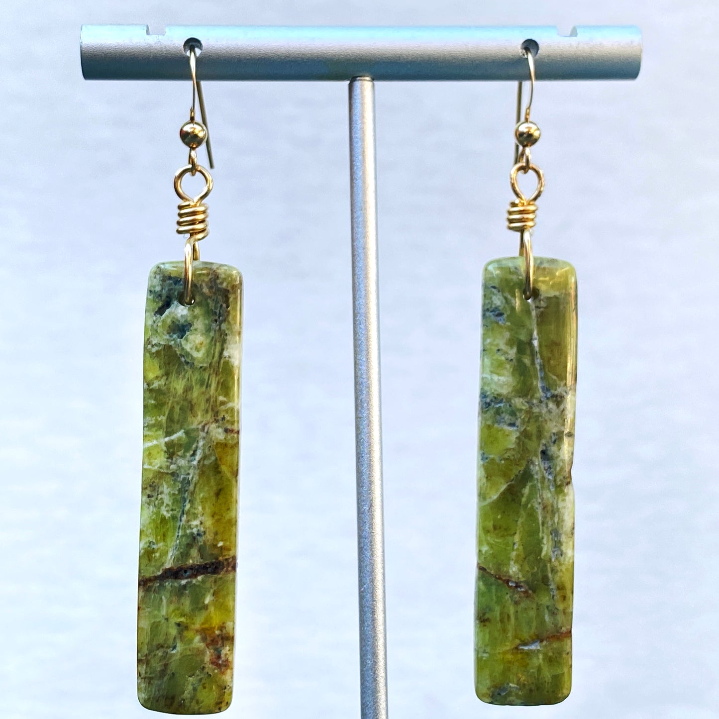 Genuine Peridot gemstone Earrings