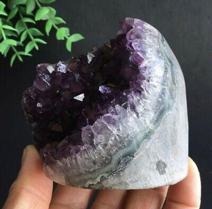 Amethyst Gemstone Freeform Cluster Point Quartz Crystal