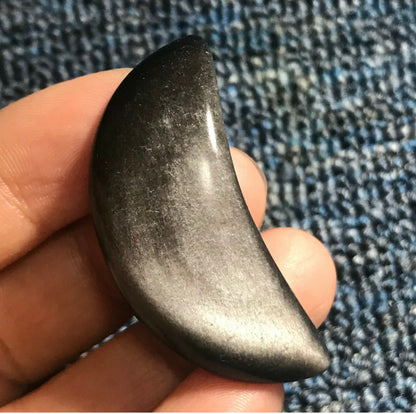 Natural Silver Obsidian Moon