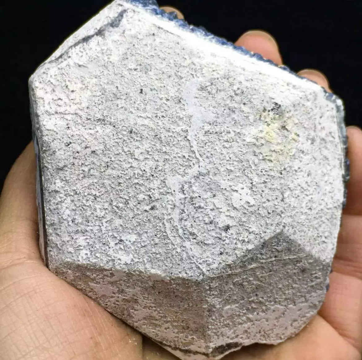 Translucent Deep Blue Spherical Fluorite Crystal Cluster Mineral Specimen