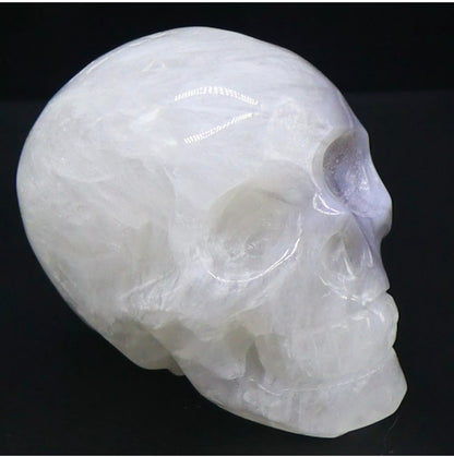Natural Agate Carved Skull