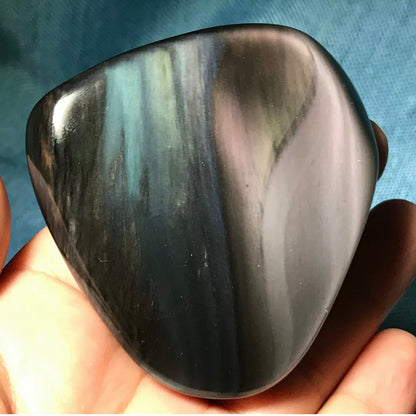 Natural Rainbow Obsidian Gemstone Heart