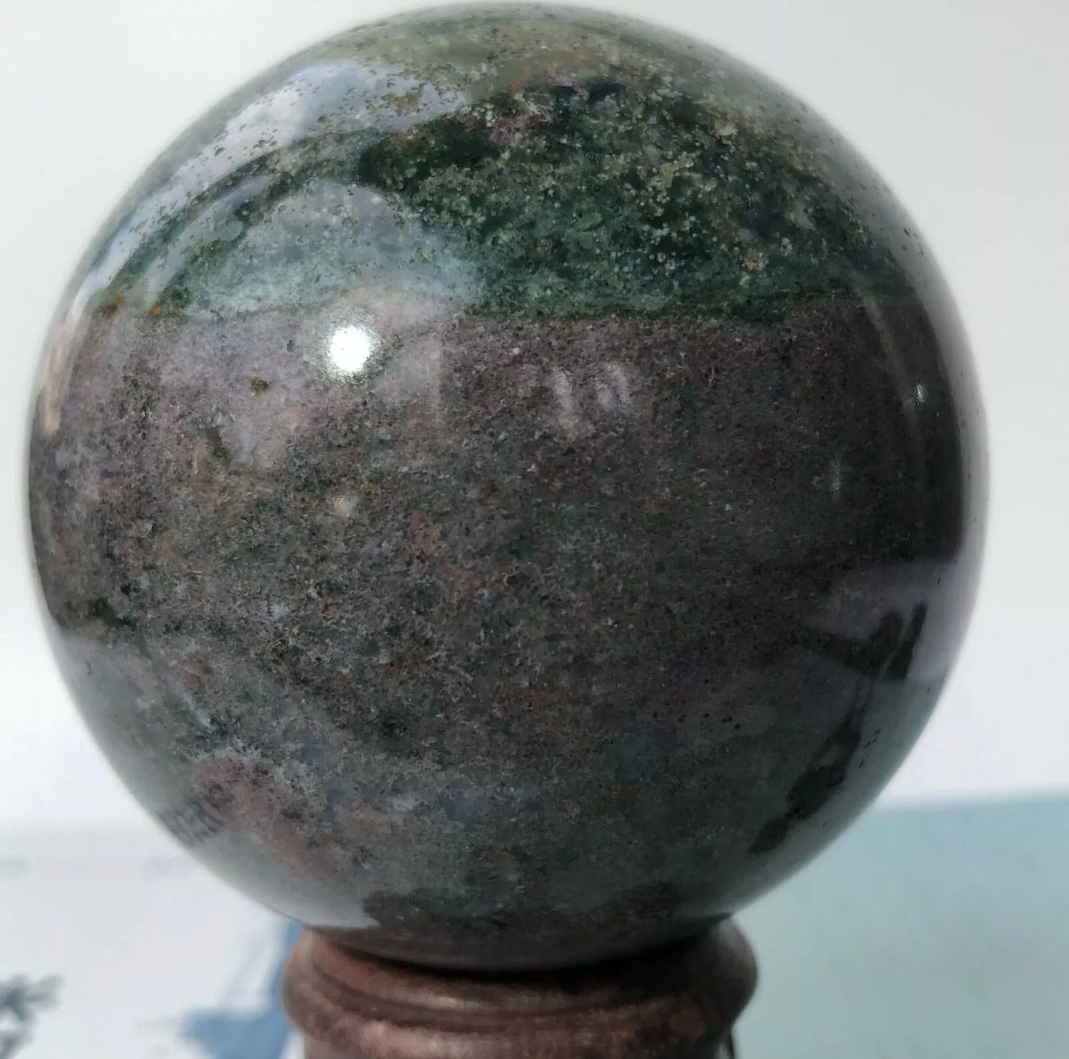 Natural Ocean Jasper Sphere