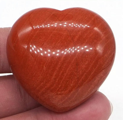 Natural Red Jasper Gemstone Heart