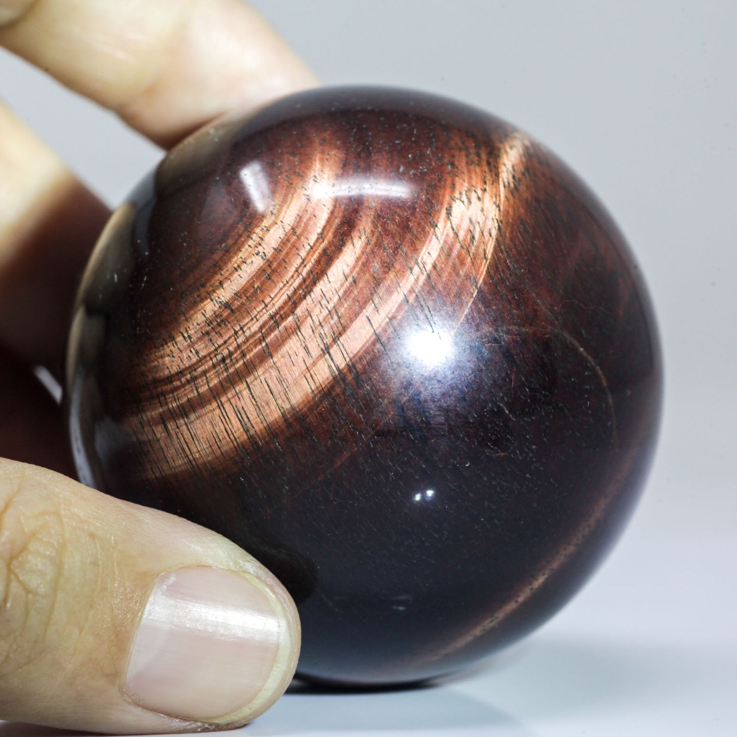 Natural Red Tiger Eye Crystal Ball Sphere