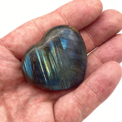 Natural Labradorite Heart