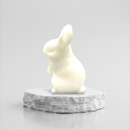 White Jade Bunny Rabbit Figurine