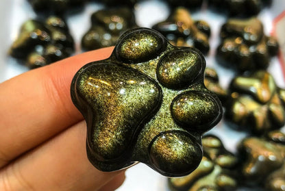 Natural Golden Obsidian Paw