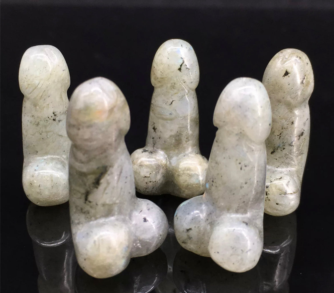 Natural Labradorite Crystal Penis