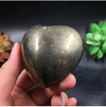 Natural Chalcopyrite gemstone Heart