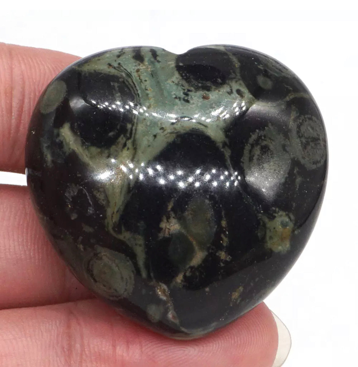 Natural Kambaba Jasper Heart