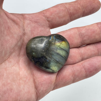 Natural Labradorite Heart