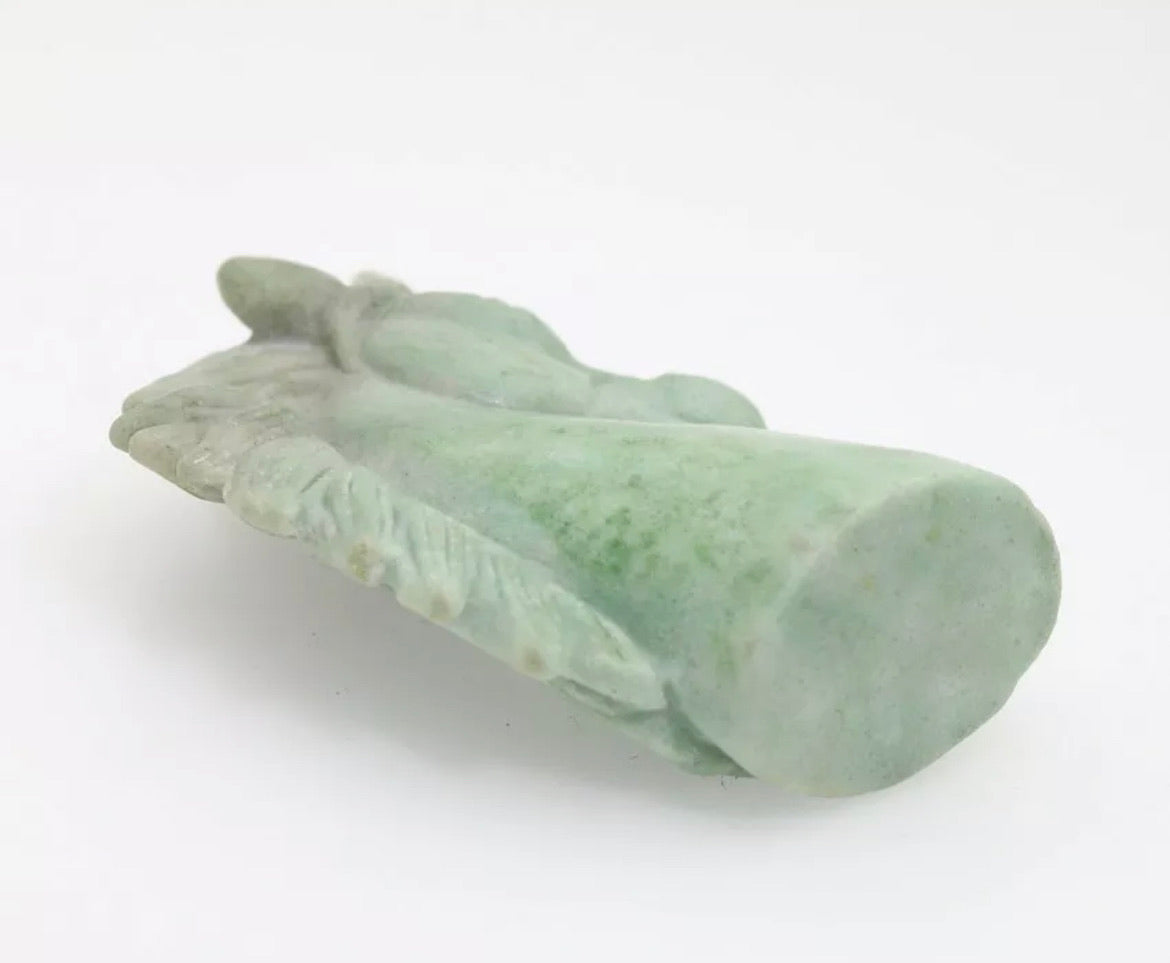 Natural Green Jasper gemstone carved Unicorn