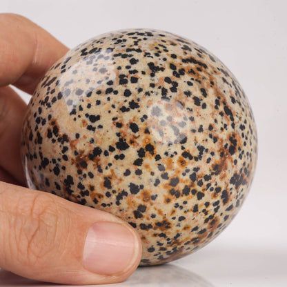 Natural Semiprecious gemstone Dalmatian Jasper crystal Ball sphere