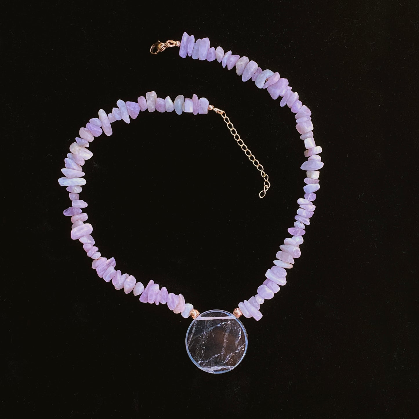 Kunzite and Quartz Necklace