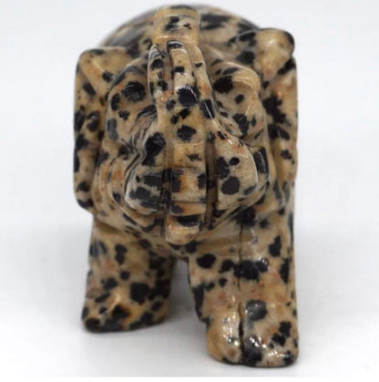 Dalmatian Jasper Elephant-Medium