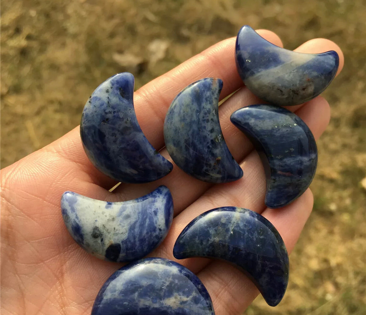 Natural Sodalite Moon