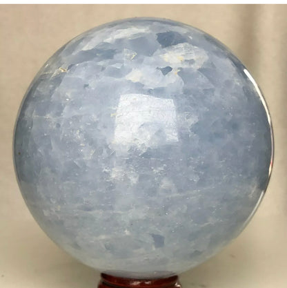 Natural Blue Celestite Gemstone Crystal Ball Sphere