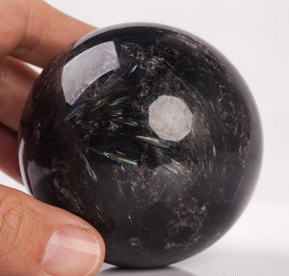 Natural Astrophyllite semiprecious gemstone crystal ball sphere