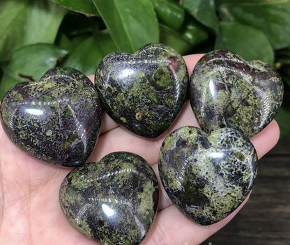 Natural Dragon’s Bloodstone Heart