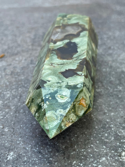 Natural Rain Forest Jasper wand